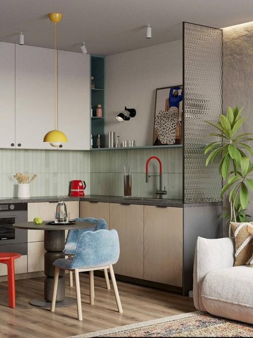 Интерьер наполнен гармонией и спокойствием - здесь каждая деталь словно поддерживает атмосферу единства, уюта и тихого домашнего тепла. 01