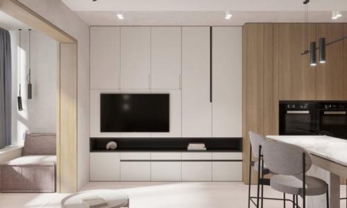 Маленькая студия, площадью 35 кв. 01