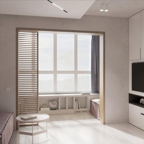 Маленькая студия, площадью 35 кв. 04