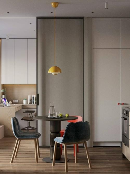 Интерьер наполнен гармонией и спокойствием - здесь каждая деталь словно поддерживает атмосферу единства, уюта и тихого домашнего тепла. 05