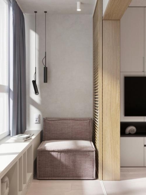 Маленькая студия, площадью 35 кв. 05