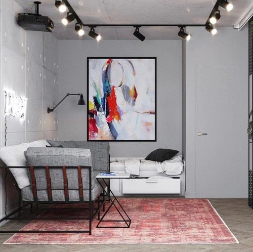 Детская для девочки подростка в стиле лофт. 03