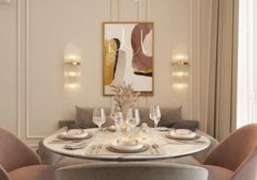 Светлая и нежная кухня. 05