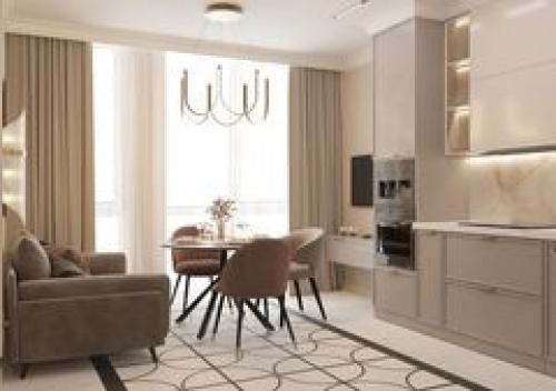 Светлая и нежная кухня. 04