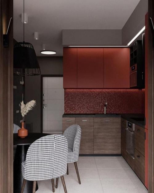 Яркая кухня. Я не сторонница подобных интерьеров, но здесь всё просто отлично!