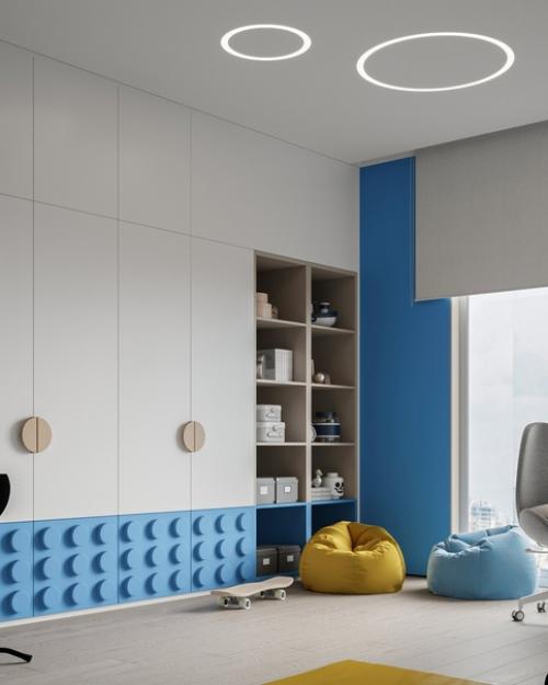 Интерьер игровой комнаты для двух мальчиков. 03