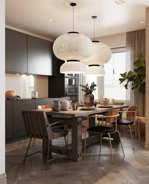 Кухня - гостиная и прихожая из одного проекта. 02