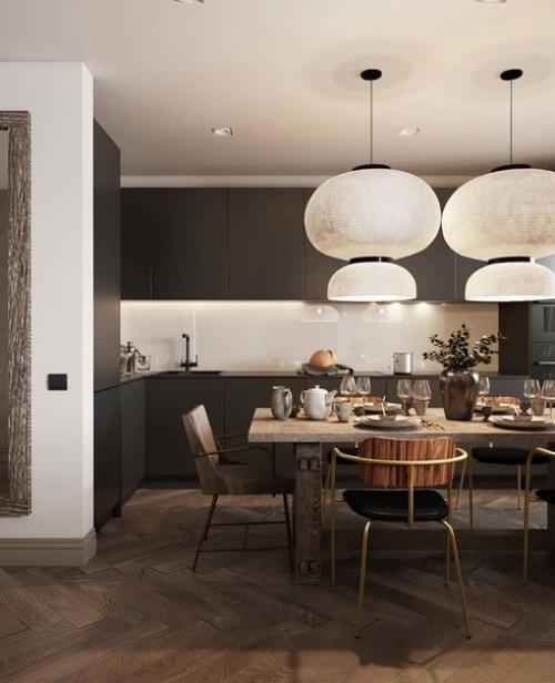 Кухня - гостиная и прихожая из одного проекта. 07