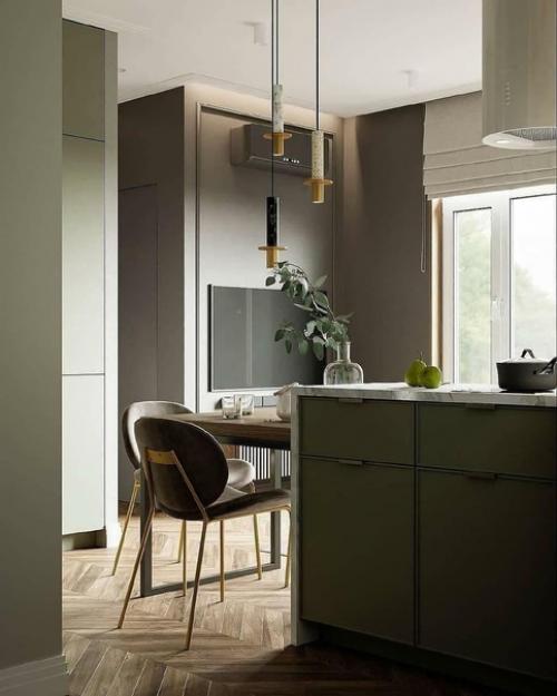 Кухня с интересной обеденной зоной! 01