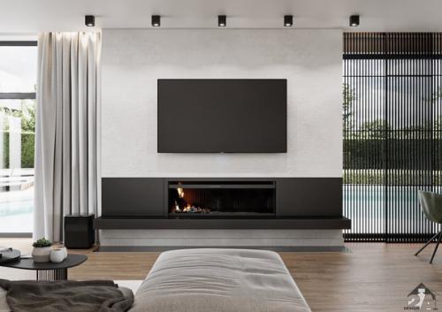 Кухня - гостиная в загородном доме. 02