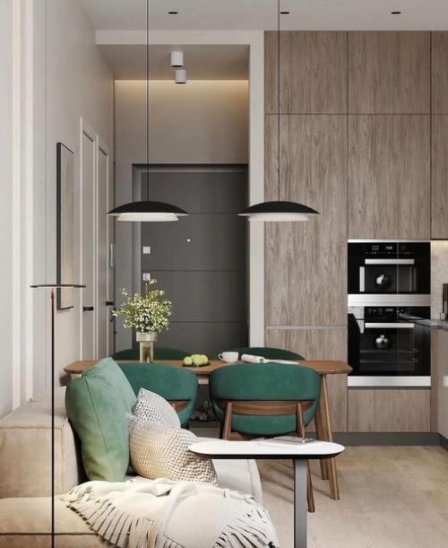 Кухня - гостиная, площадью - 18, 8 кв. 01