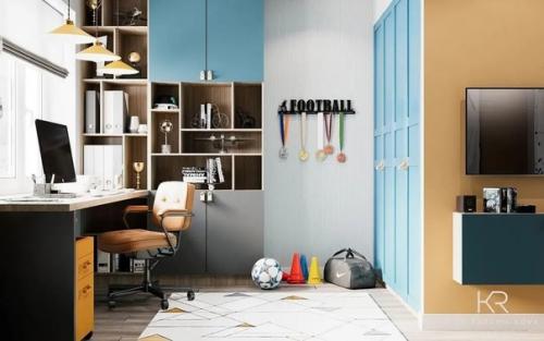 Комната мальчика - подростка, площадью - 16 кв. 01