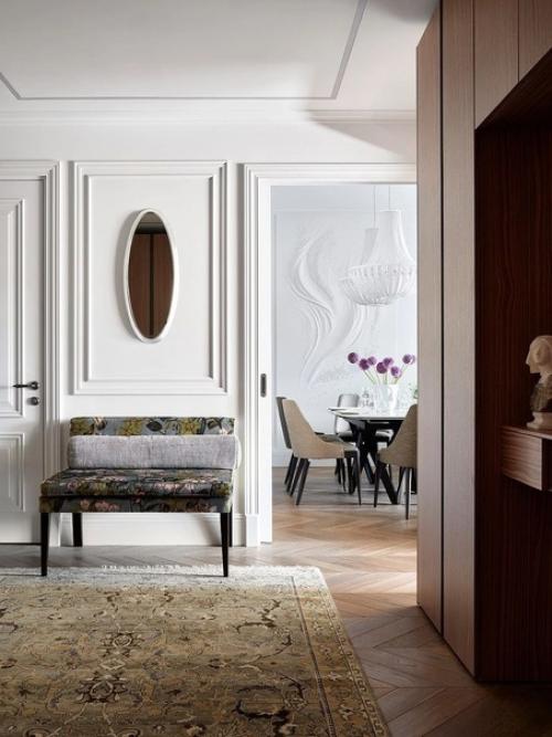 Современная классика: светлая квартира, площадью - 100 м. 06