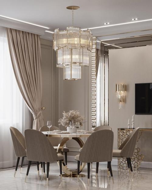 Интерьер кухни в загородном доме. 05