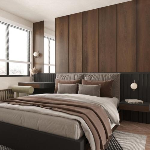 Небольшая светлая квартира с теплым колоритом и легким намеком на этнические мотивы. 05