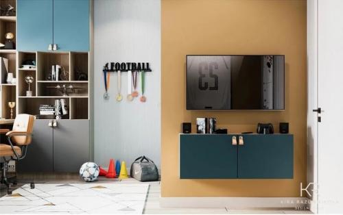 Комната мальчика - подростка, площадью - 16 кв. 02