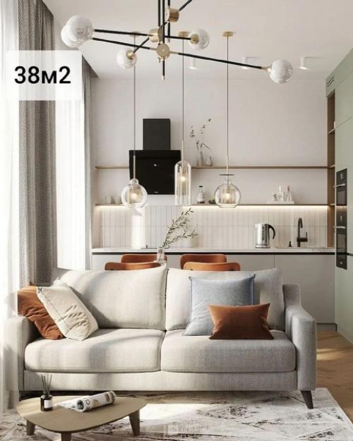 Квартира - студия, общей площадью - 37, 8 кв.