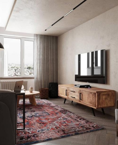 Кухня - гостиная и прихожая из одного проекта. 04