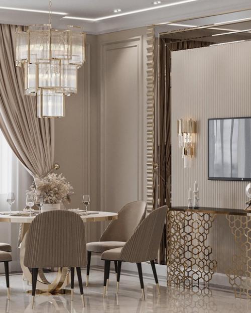 Интерьер кухни в загородном доме. 04