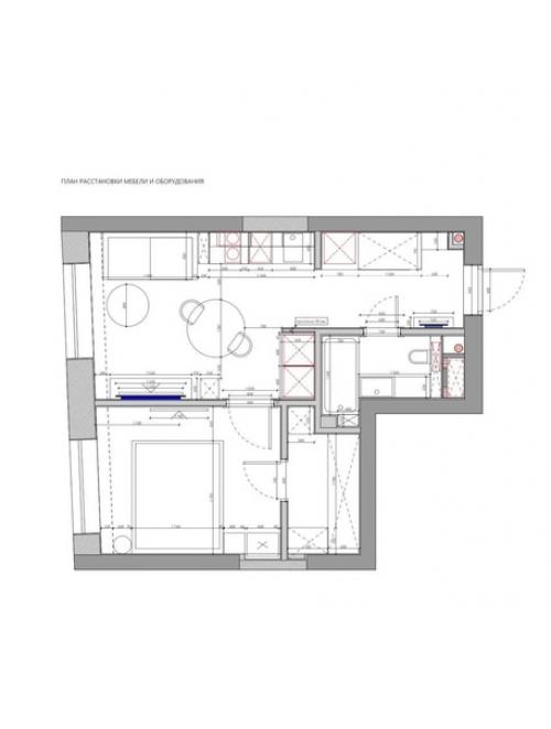 Однокомнатная квартира, площадью - 35 кв. 08