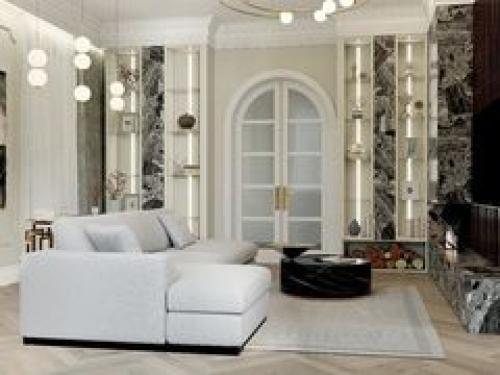 Элегантная гостиная комната.