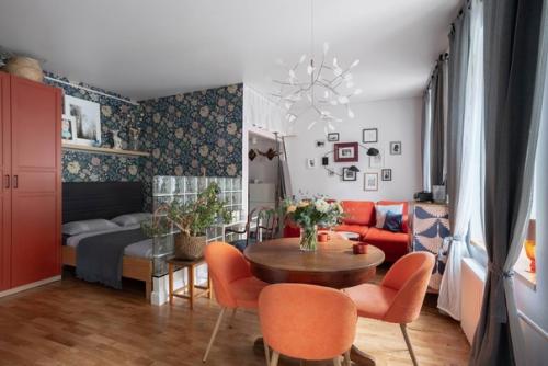 Интерьер квартиры - студии площадью - 32 кв. 08