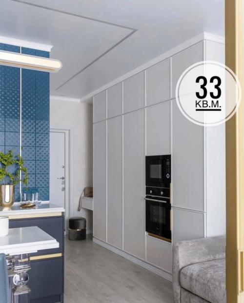 Квартира - студия, площадью - 33 кв.