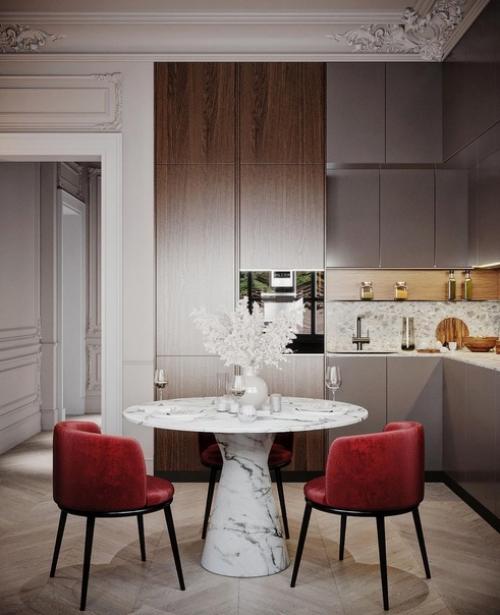 Кухня и спальня из одного проекта.