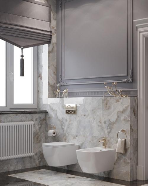 Ванная комната в загородном доме. 07