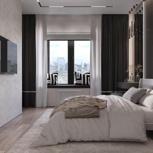 Уютная, обволакивающая спальня. 02