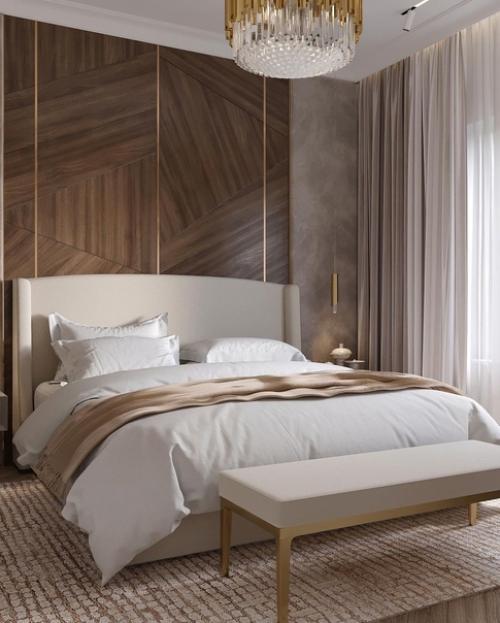 Роскошный интерьер спальни.