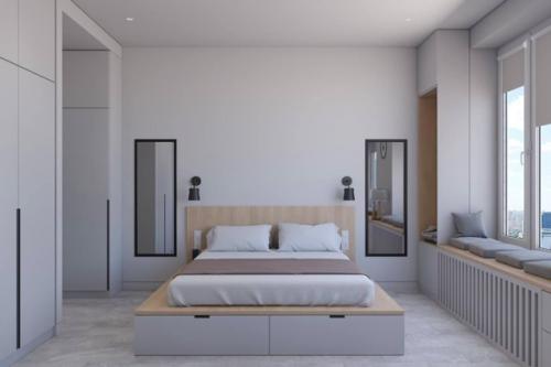 Проект перепланировки небольшой 1-комнатной квартиры площадью 34, 8 кв. 01 Проект перепланировки небольшой 1-комнатной квартиры площадью 34, 8 кв. 01