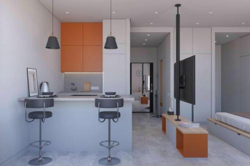 Проект перепланировки небольшой 1-комнатной квартиры площадью 34, 8 кв. 03 Проект перепланировки небольшой 1-комнатной квартиры площадью 34, 8 кв. 03