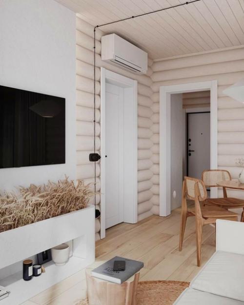 Проект гостиной в современном стиле. 01