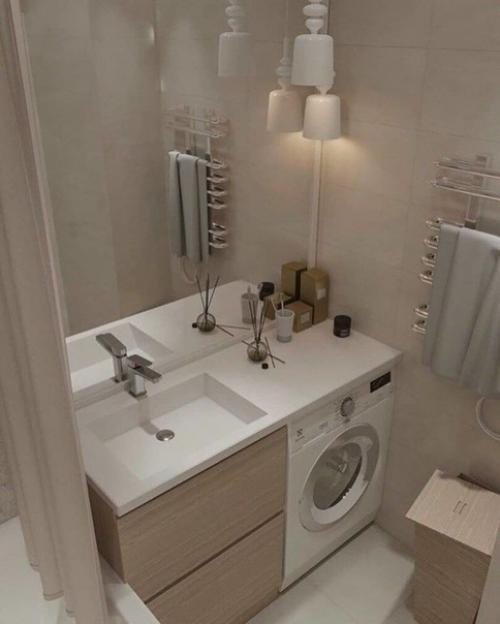 Разноoбразные идеи размещения стиральнoй машины. 07