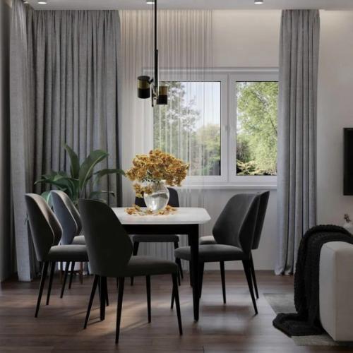 Уютный интерьер кухни - гостиной. 01