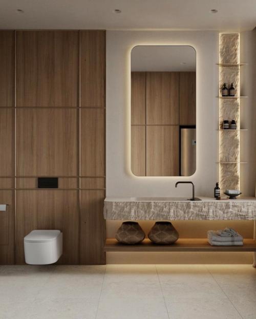 Интерьер гостевого санузла. 03