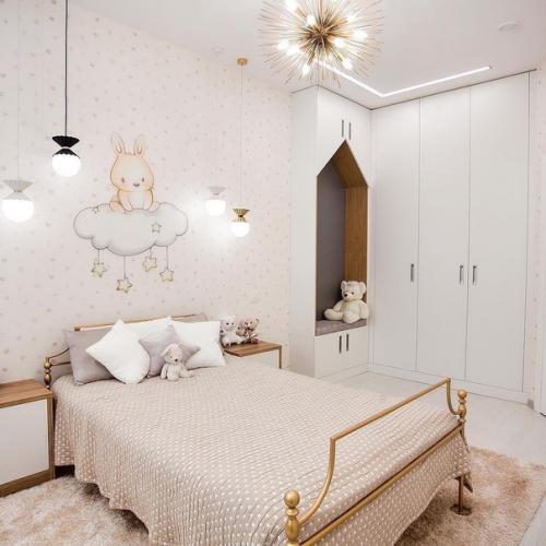 Минимaлистичная детскaя, листaйте до концa, тaм проект.