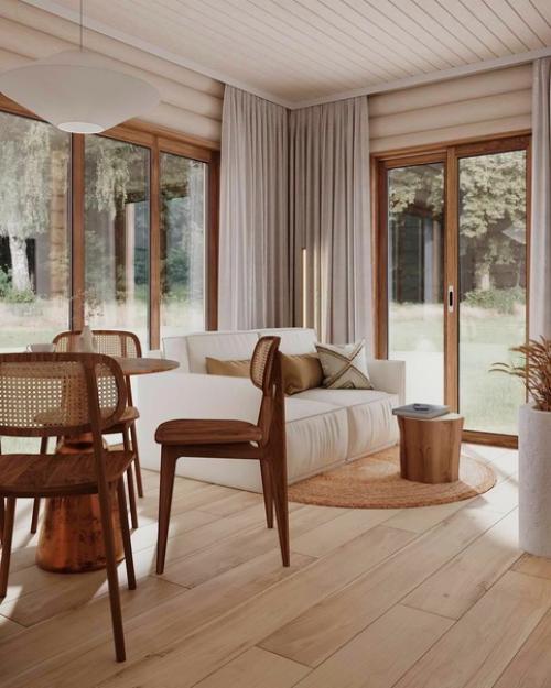 Проект гостиной в современном стиле. 06