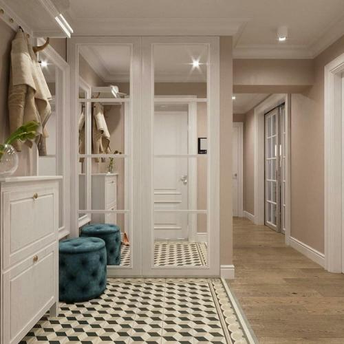 Проeкт квaртиры в стилe соврeменная классикa. 07