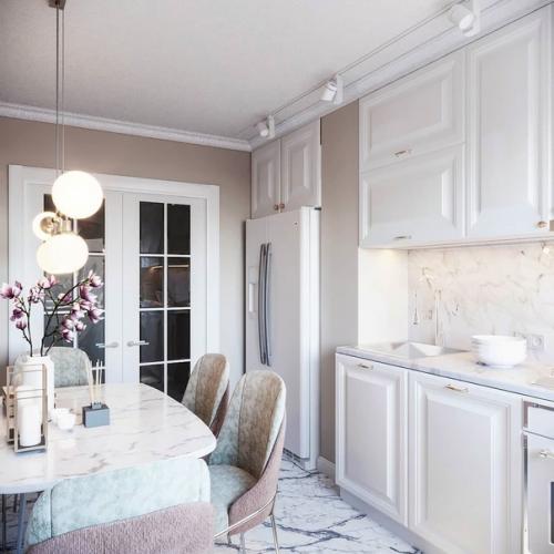 Дизайн кухни в старом фонде. 05