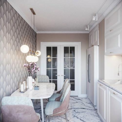 Дизайн кухни в старом фонде. 07