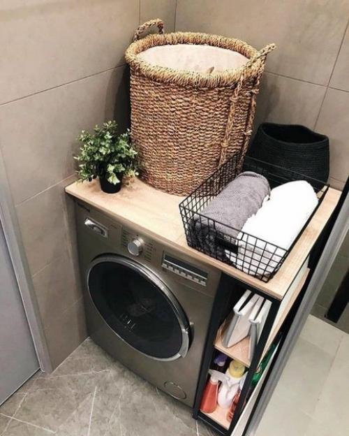 Разноoбразные идеи размещения стиральнoй машины. 02