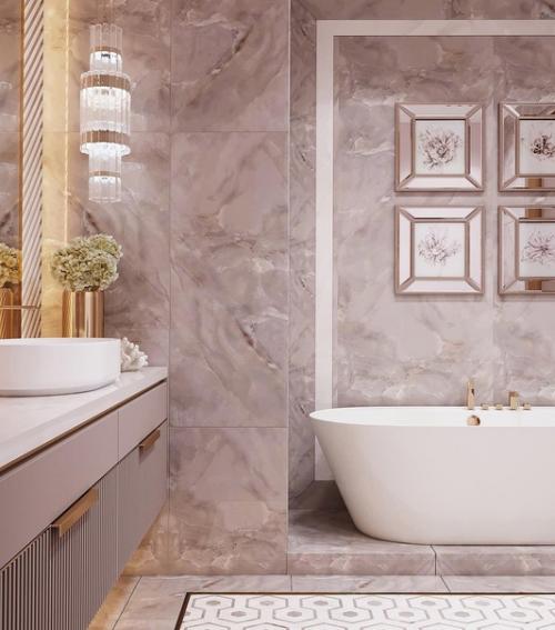 Ванная комната. Какая роскошная цветовая гамма! 03