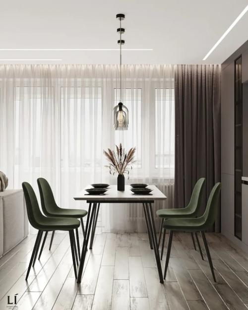 Стильная кухня - гостиная. 03