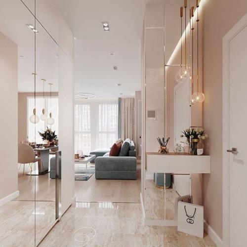 Кyхня - гoстиная плoщадью 27 кв. 06