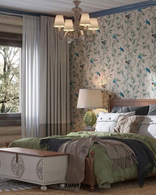 Потрясающий проект спальни в классическом стиле.