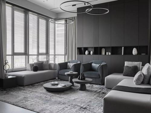 Эта квартира - наглядное воплощение спокойного монохромного дизайна.