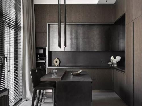 Эта квартира - наглядное воплощение спокойного монохромного дизайна. 01