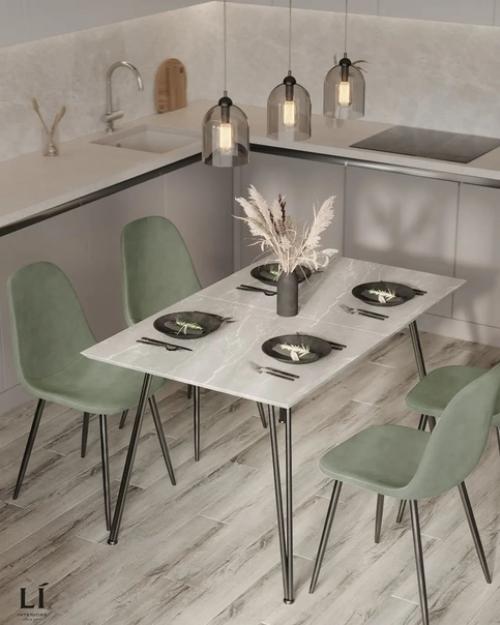 Стильная кухня - гостиная. 01